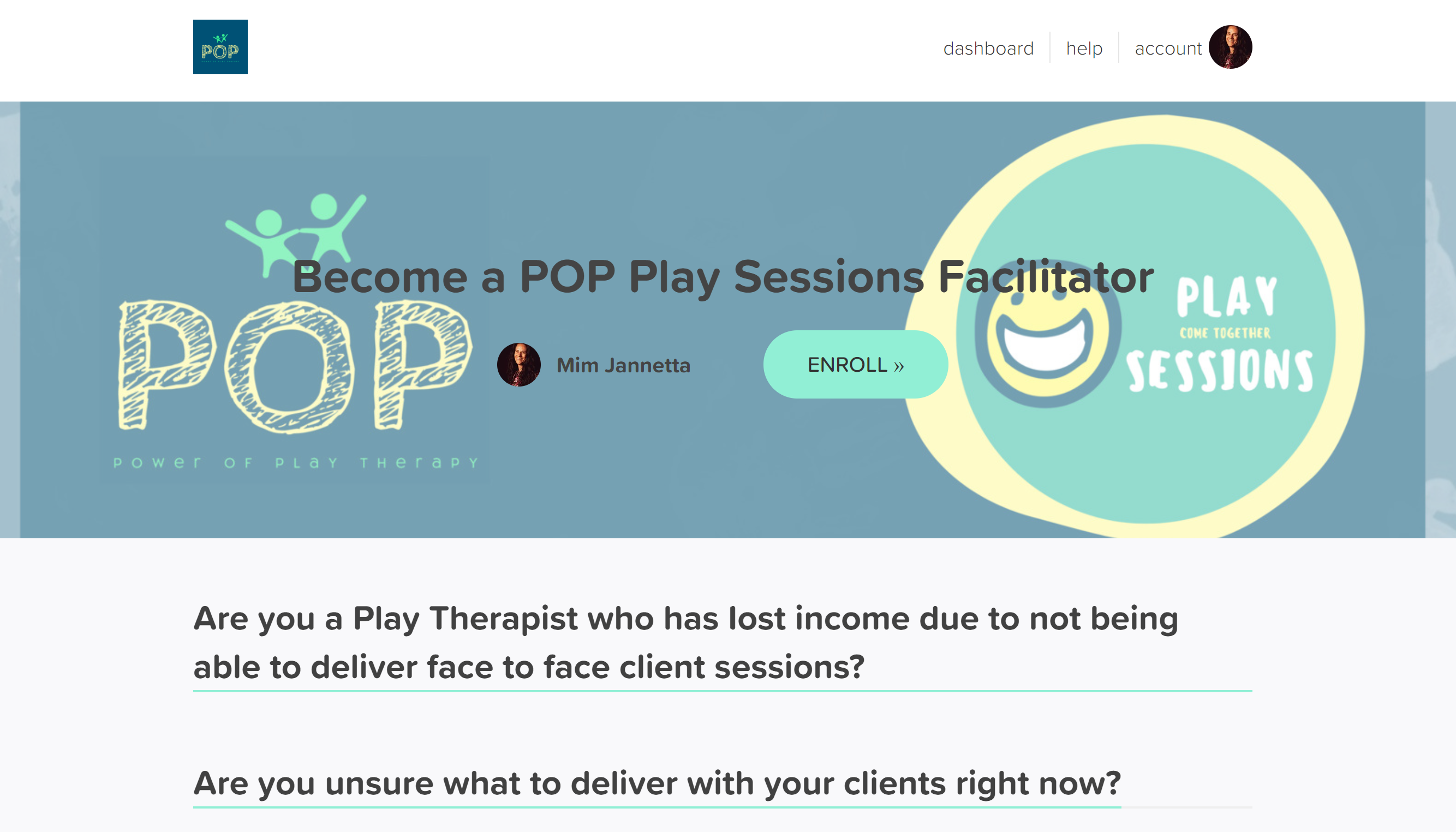 Become a POP Play Sessions Facilitator